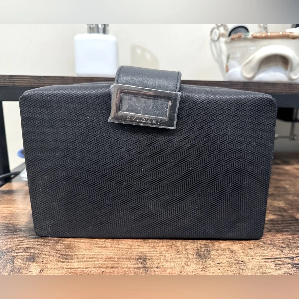Bvlgari Black Cosmetics Toiletries Bag Travel Pouch